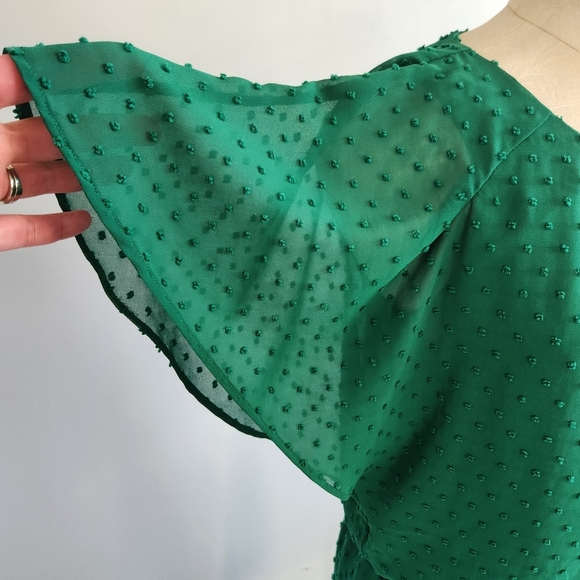 Anthropologie Greylin Green Fairycore Whimsical Dress Size S Christmas Dress - Picture 5 of 13